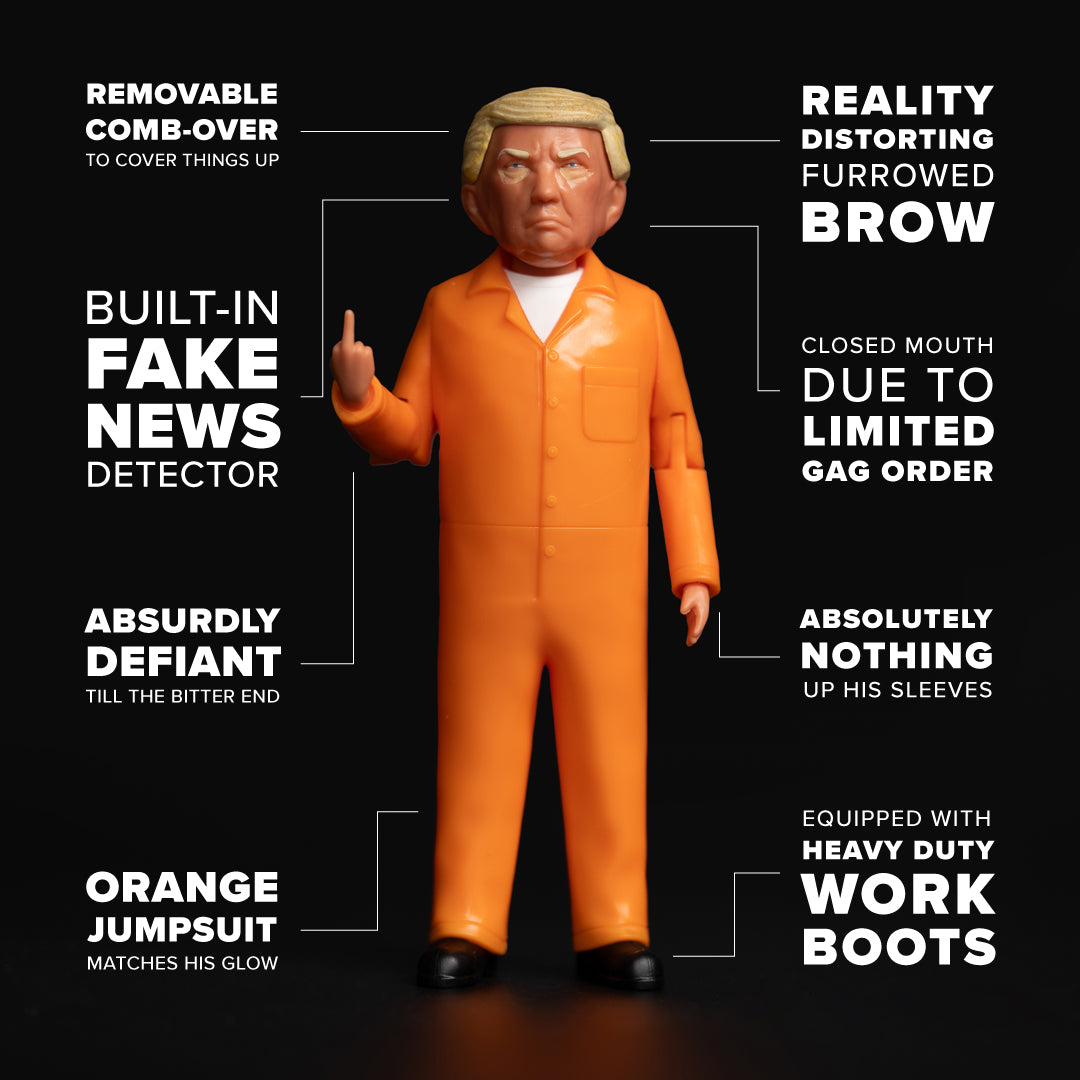 Prison Suit Trump Action Figure