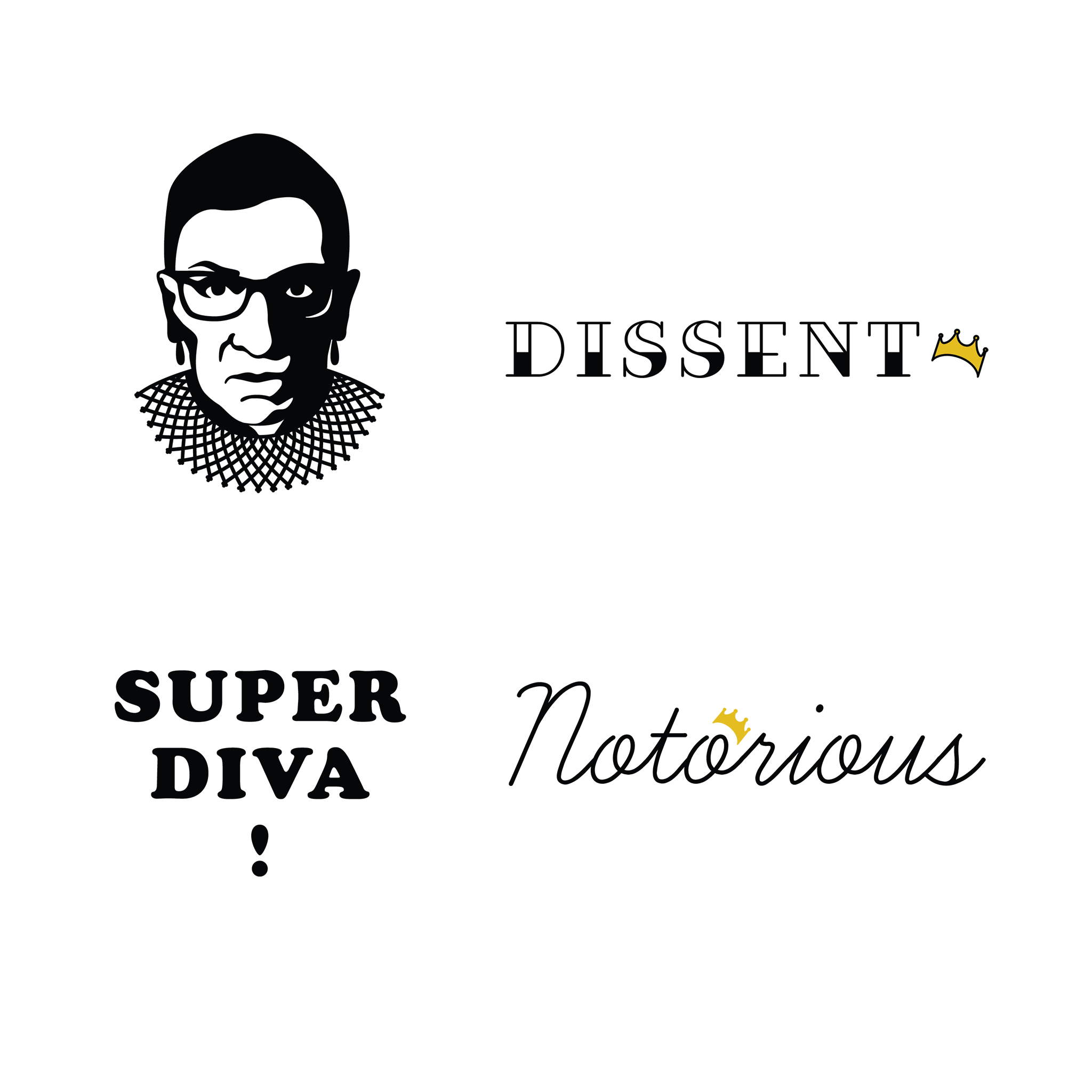 RBG Supreme Ink Temporary Tattoos